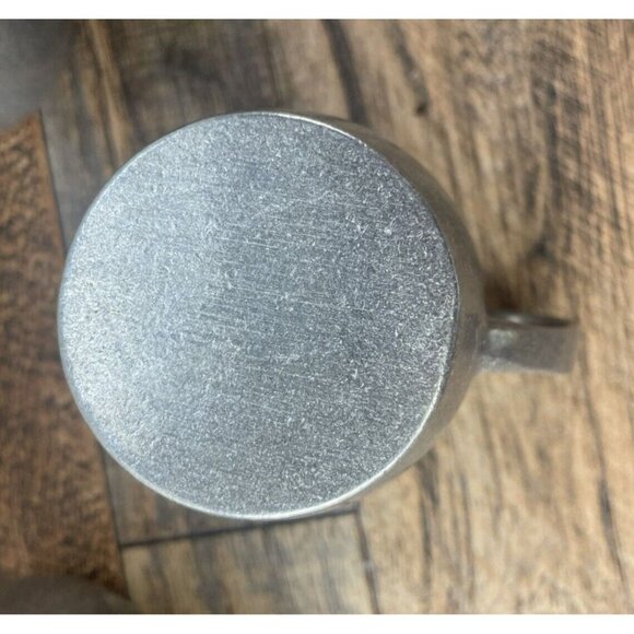 Vintage Carson Freeport PA Pennsylvania Pewter Creamer & 4 Pewter Cups Lot - Picture 8 of 14